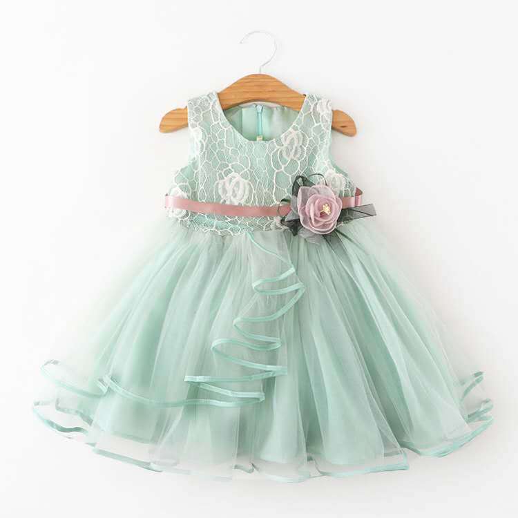 Sleeveless Baby Kids Lace Mesh - đánh giá và giá Baby Clothing Line