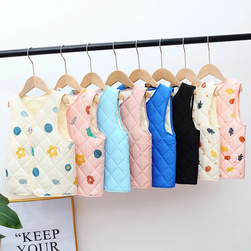 Sweet Printed Waistcoats Child - đánh giá và giá Baby Clothing Quality