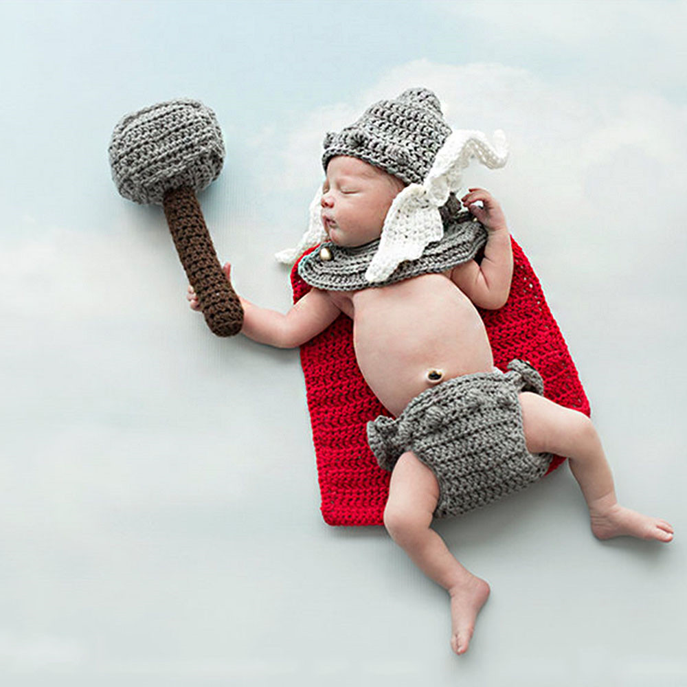 Newborn Photography Props Thor - đánh giá và giá Baby Clothing Kit