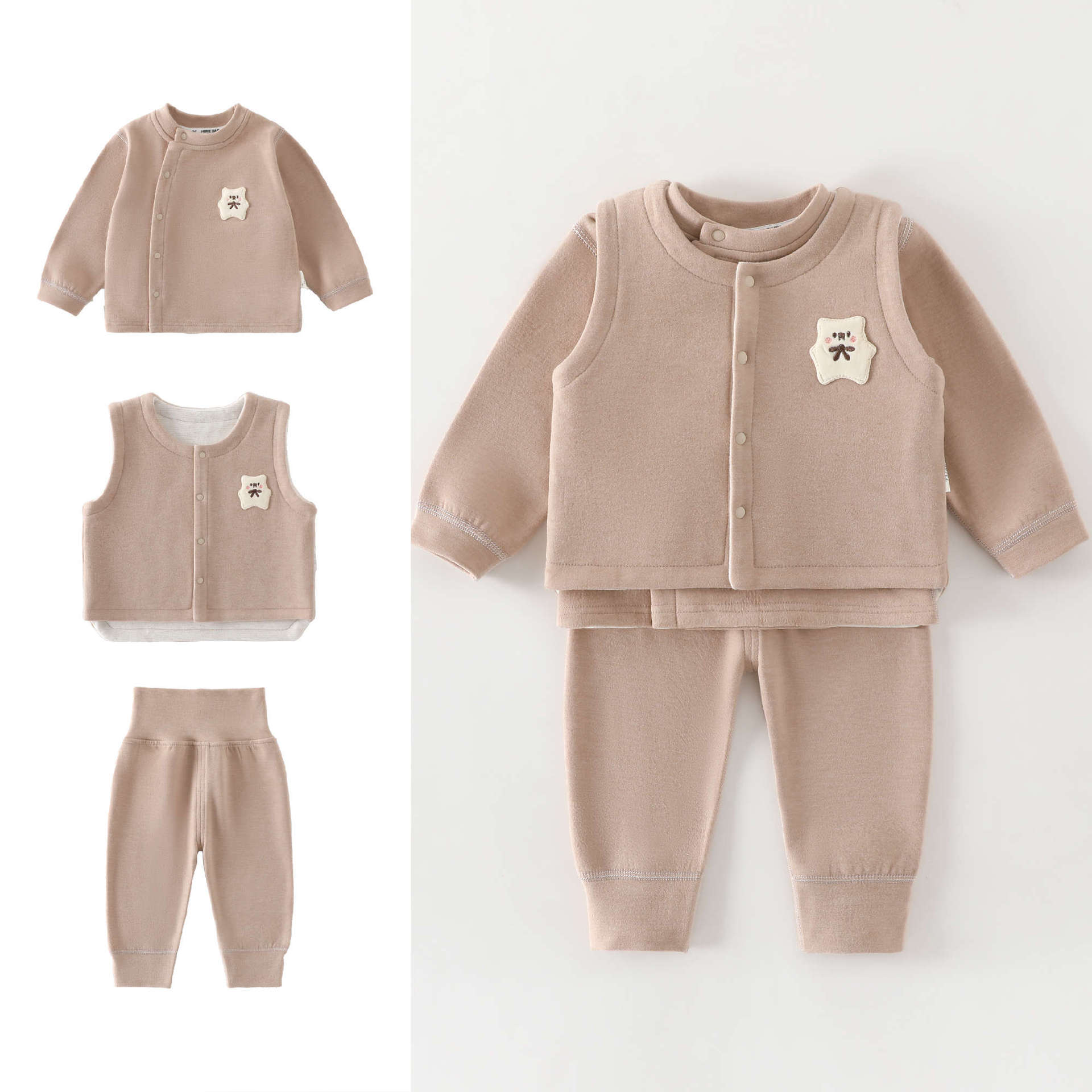 0-4 Year Old Baby Vest+long Sl - đánh giá và giá Baby Clothing Quality